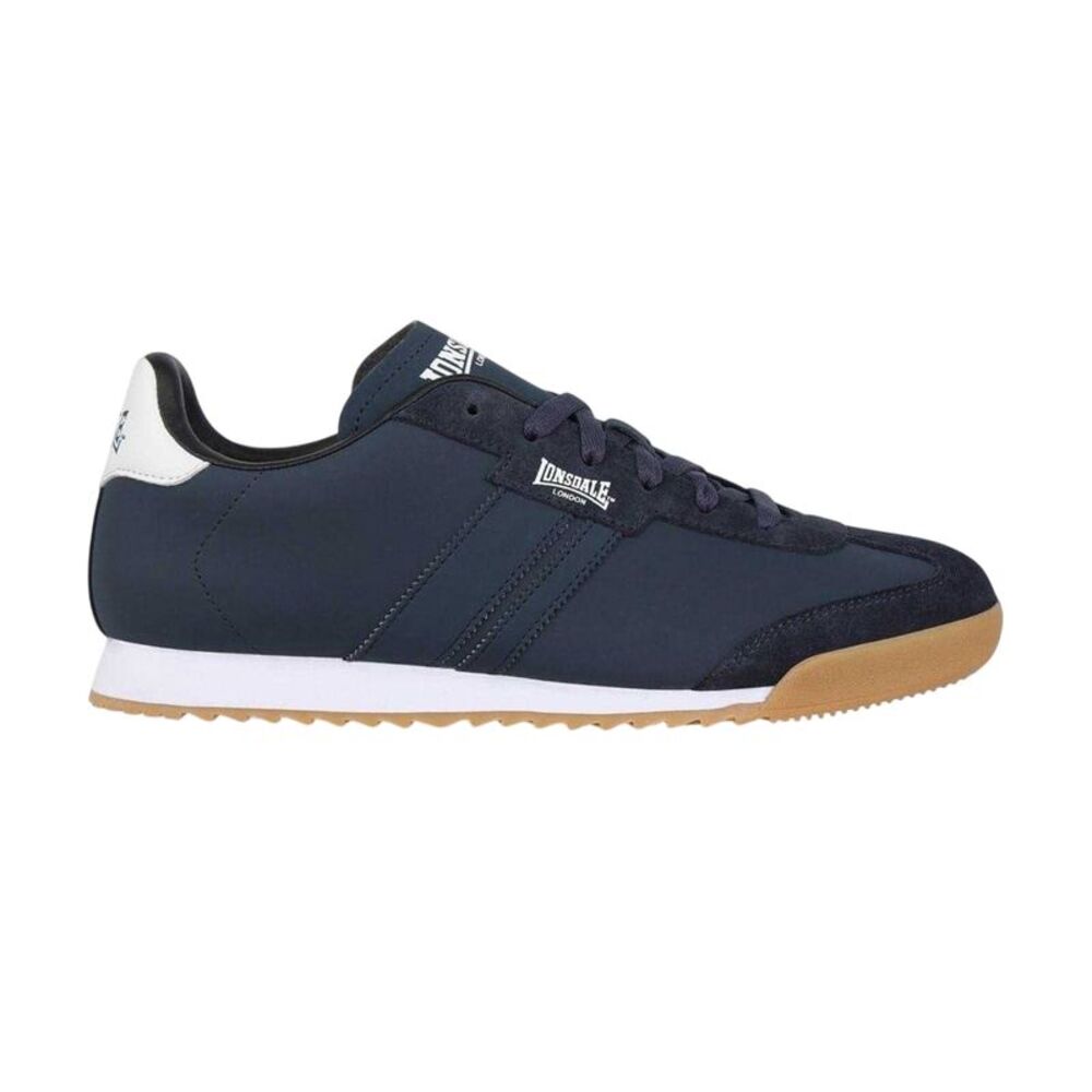 Lonsdale Mens Lambo Side Stripe Sneakers / Navy
